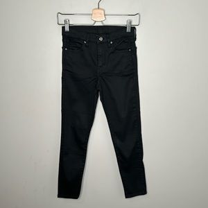 Topshop Black Coated Skinny Jeans